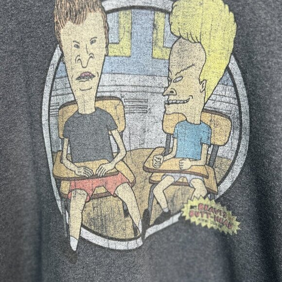Retro 1990s Beavis and Butthead Shirt 90s Cartoon MTV Show XL - Picture 3 of 7